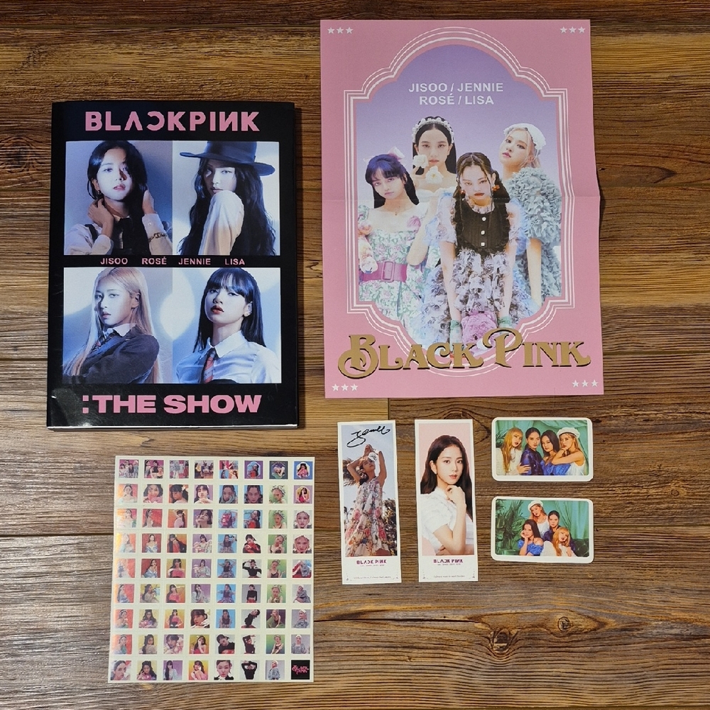 Kpop Blackpink The Show Photo Book, Poster, Sticker Set & Cards